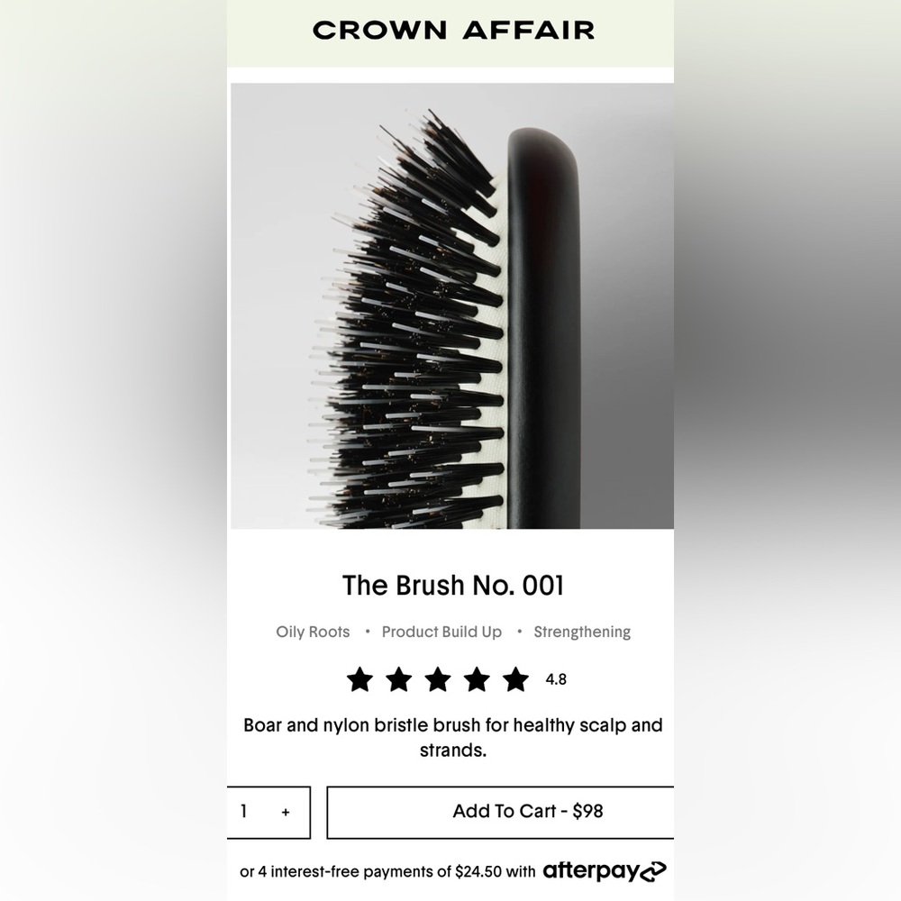 NEW! Crown Affair Brush No. 001